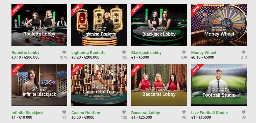 Unibet Lietuva live kazino