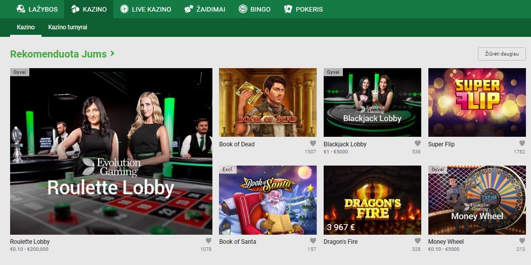 Unibet Lietuva kazino karalius