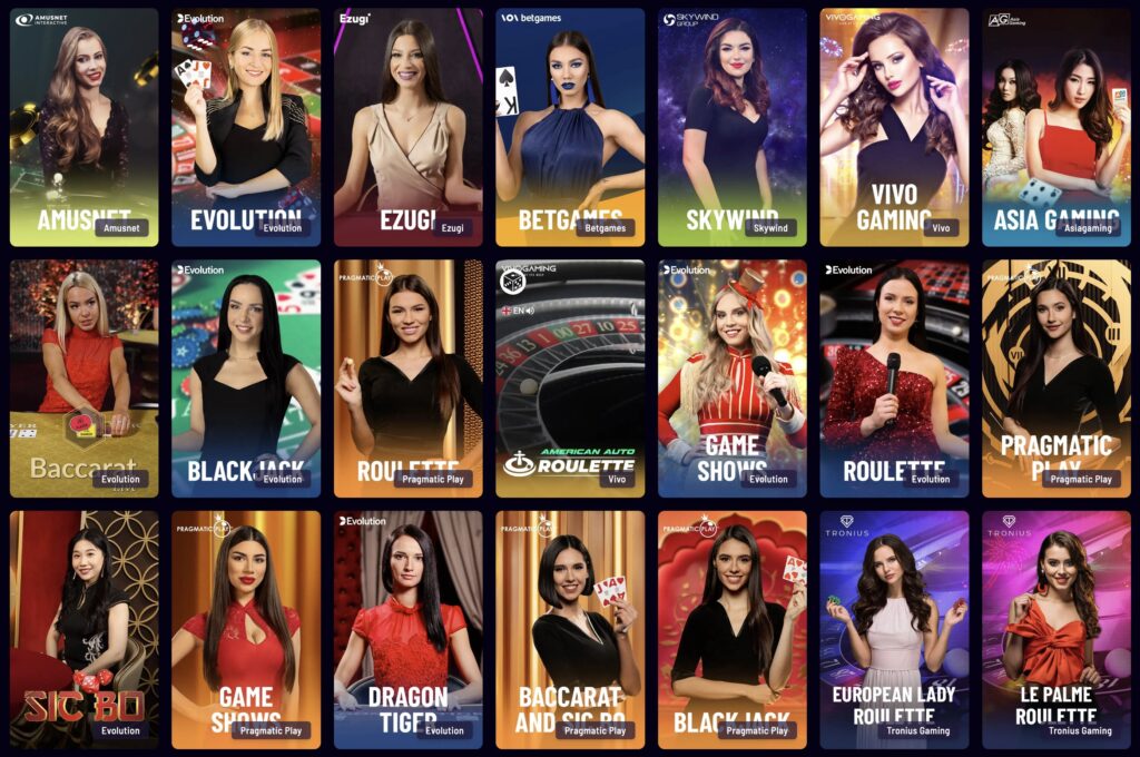 Live Casino žaidimai Vegaz Casino