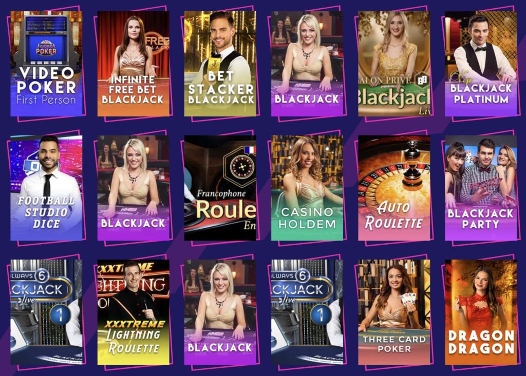 Live Casino žaidimai RoySpins Casino