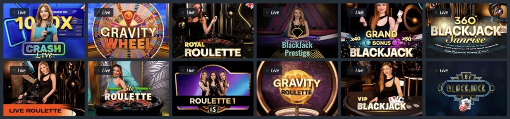 Live Casino žaidimai Jet Casino