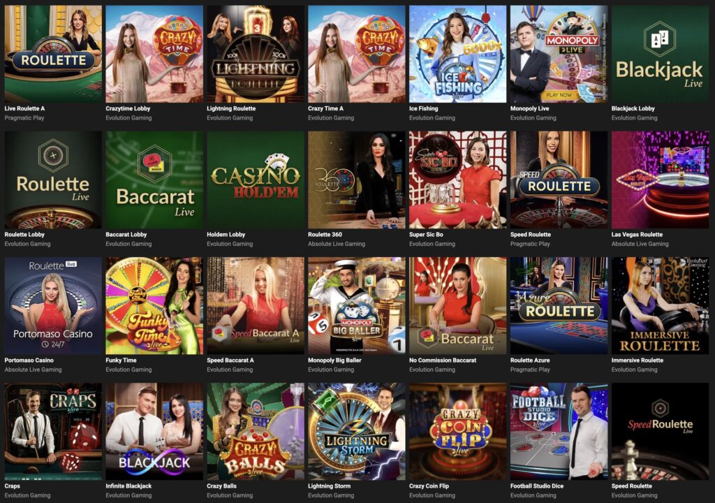 Live Casino žaidimai GG.BET Casino