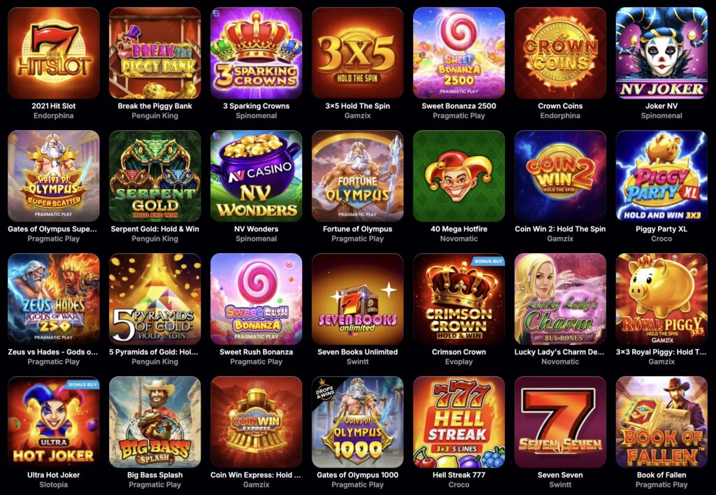 NV Casino - Lošimo automatai