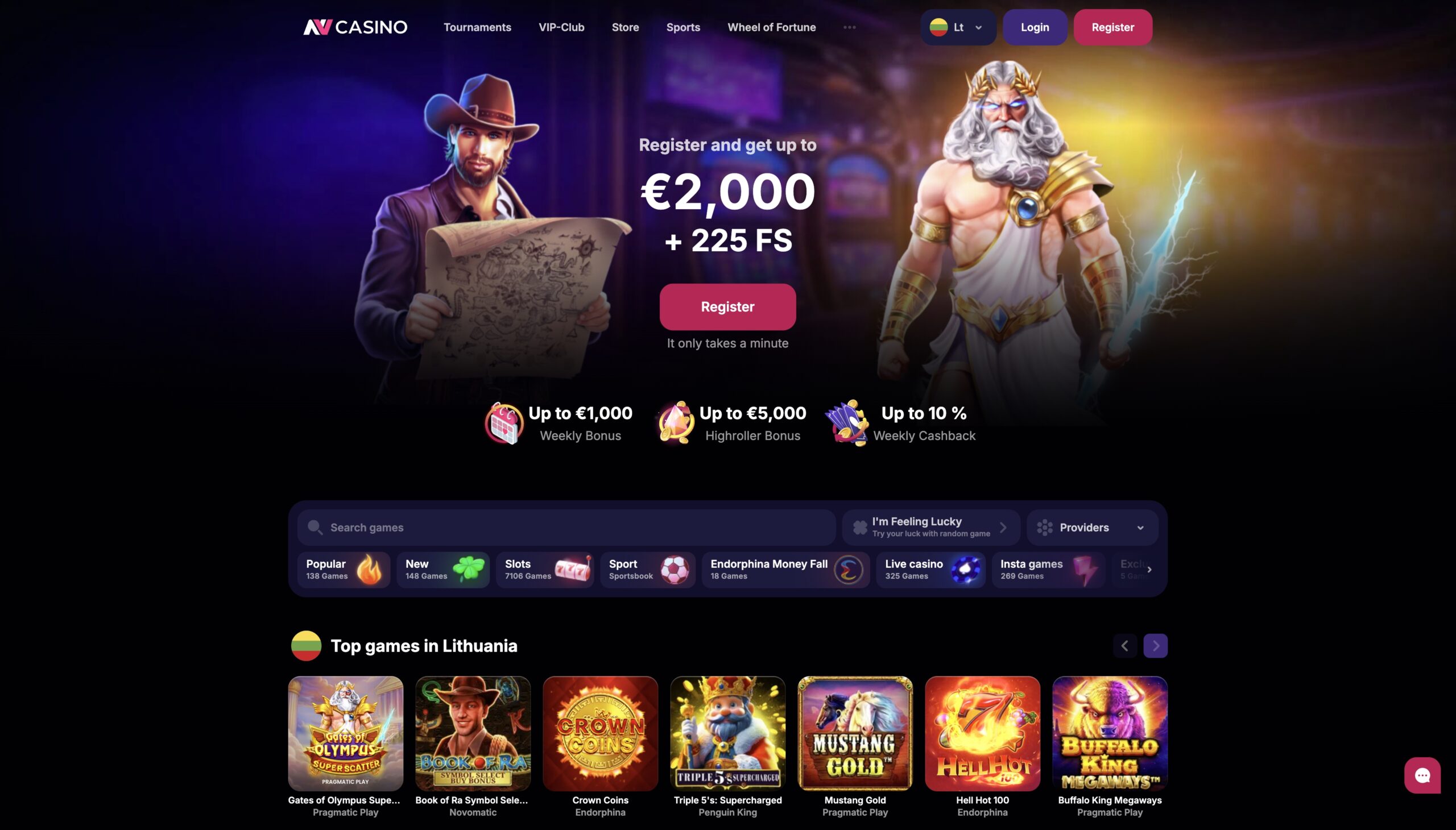 NV Casino apžvalga
