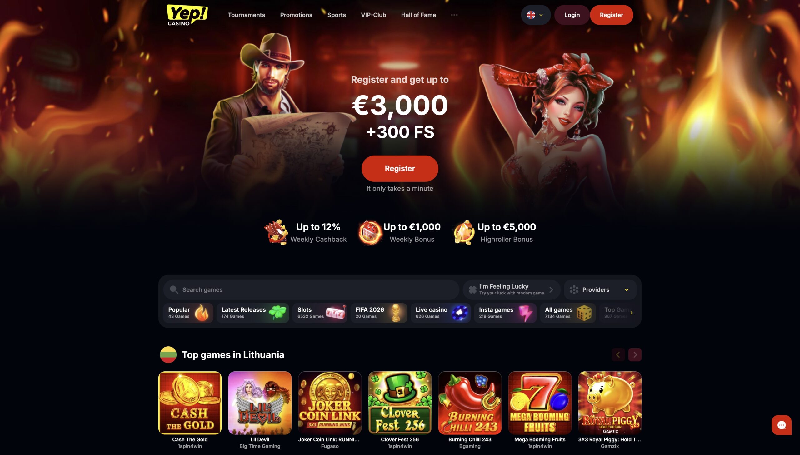 Yep Casino apžvalga