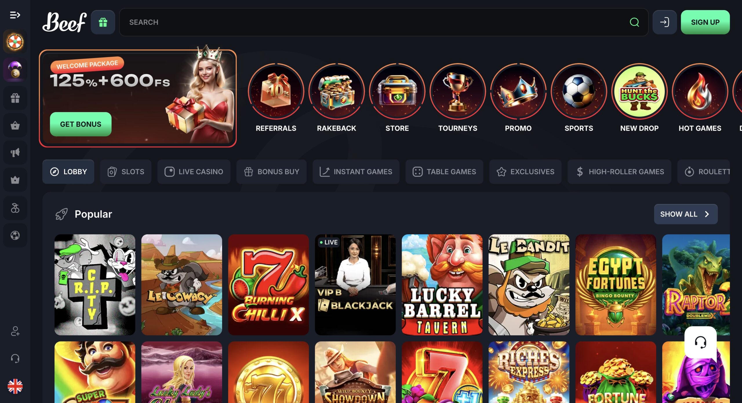 Beef Casino apžvalga