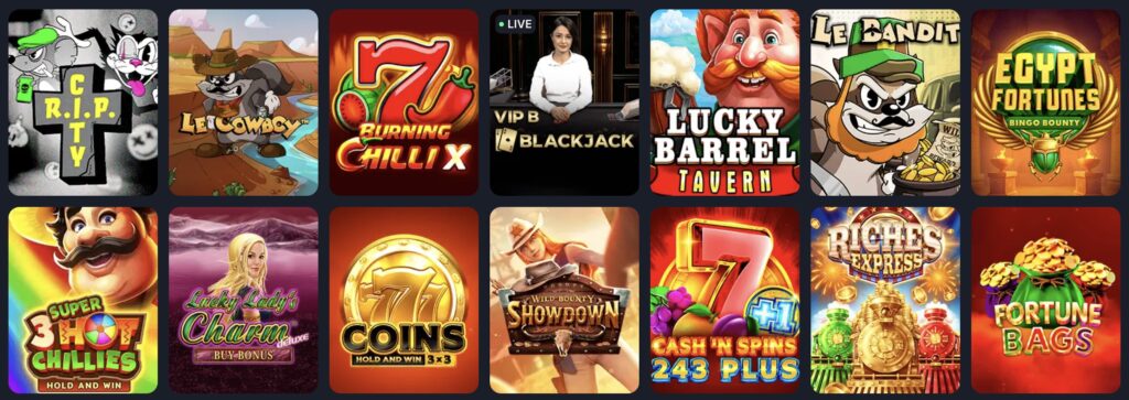 Beef Casino žaidimai ir pramogos