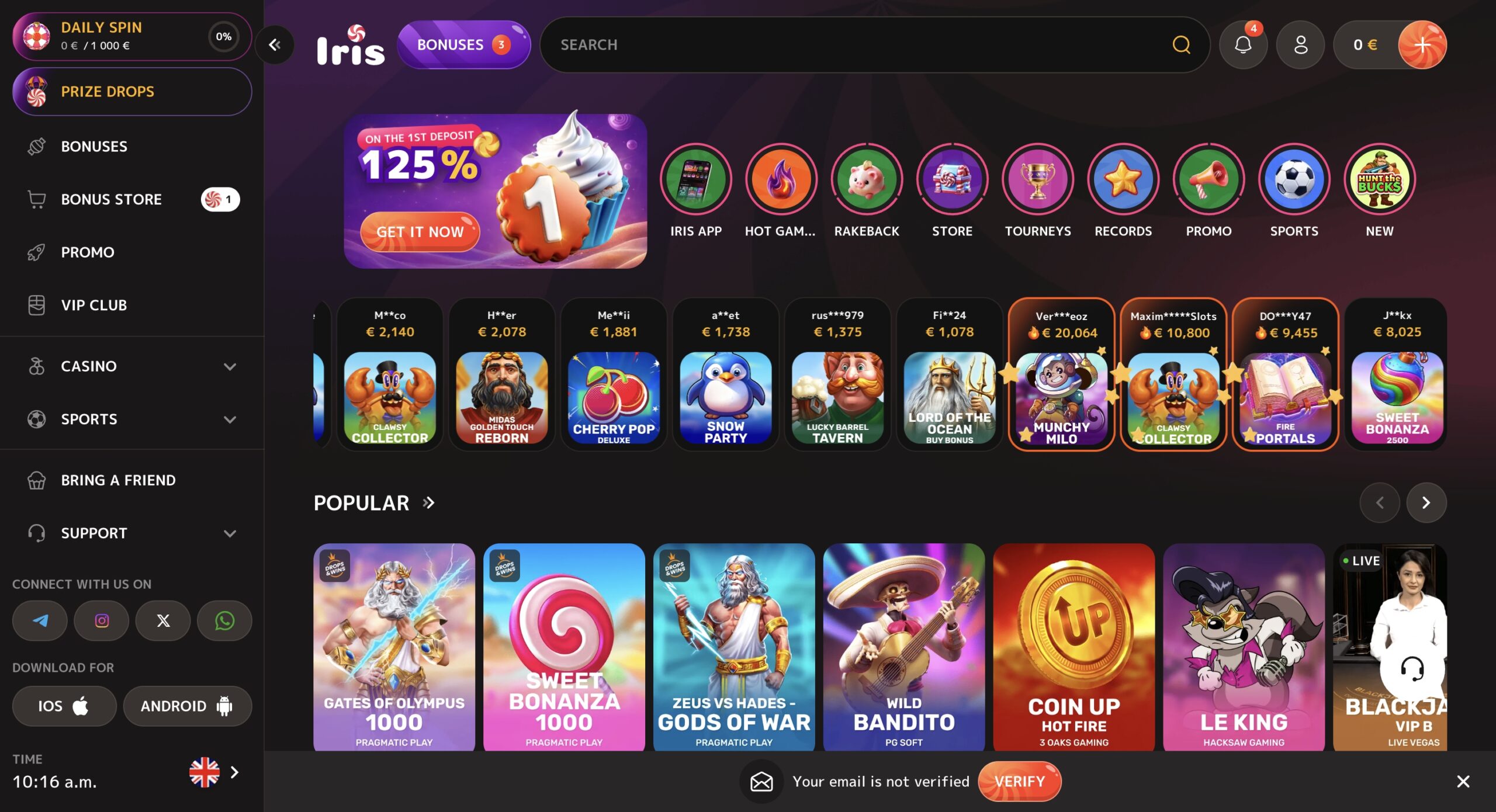 Iris Casino apžvalga