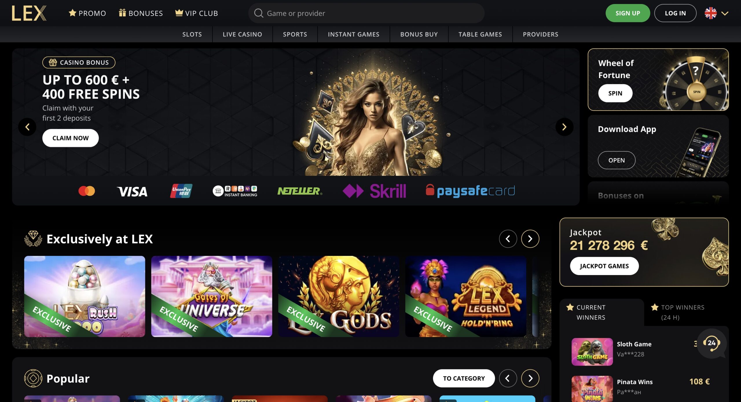 Lex Casino apžvalga
