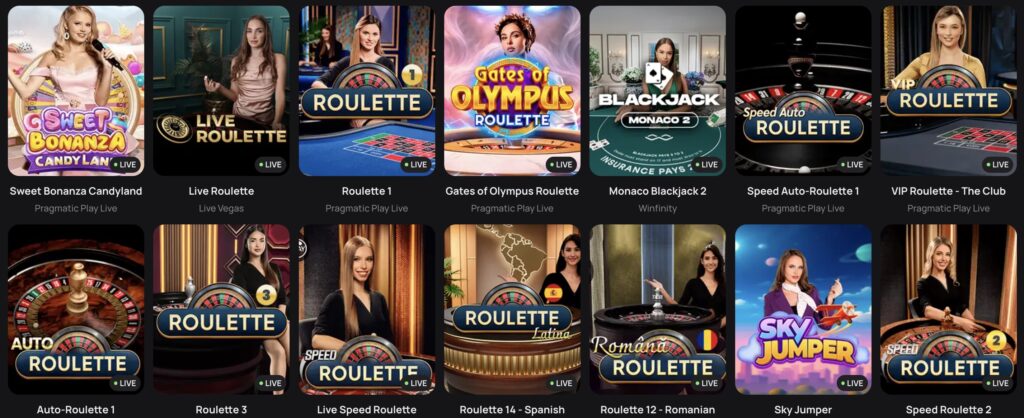 Live Casino žaidimai FLAGMAN Casino